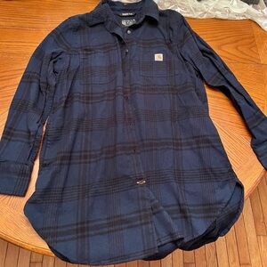 Carhartt Women’s  Dark Blue Checkered tunic